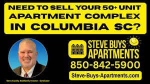 Call Columbia SC multifamily investor Steve Kazella 850-842-5900 if you must sell a multifamily property in Columbia SC Metro. We buy apartment complexes in Pontian SC, Columbia SC and surrounding neighborhoods.