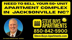 Call Jacksonville NC multifamily investor Steve Kazella 850-842-5900 when you need to sell your apartment complex in Jacksonville North Carolina. We buy apartment complexes.