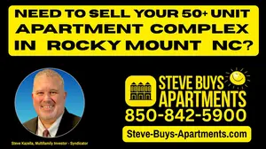 Call Rocky Mount multifamily investor Steve Kazella 850-842-5900 if you need to sell an apartment complex. We buy apartment complexes in Rocky Mount, Tarboro, Roanoke Rapids and Wilson North Carolina.