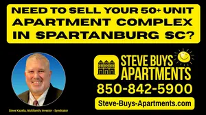 Call Spartanburg SC multifamily investor Steve Kazella 850-842-5900, we buy apartment complexes in Spartanburg South Carolina.