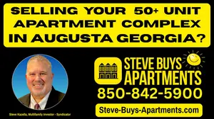 Augusta Multifamily Investor Steve Kazella buys apartment complexes in Augusta Georgia call 850-842-5900