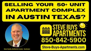 Austin Texas Multifamily Investor Steve Kazella buys apartment complexes call 850-842-5900