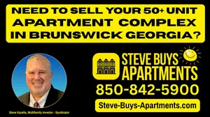 Brunswick Multifamily Investor Steve Kazella buys apartment complexes in the Brunswick GA metro community call 850-842-5900