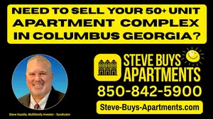 Columbus Multifamily Investor Steve Kazella - We Buy Apartment Complexes in Columbus Georgia call 850-842-5900