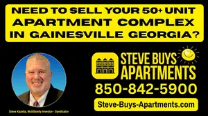 Gainesville GA multifamily investor Steve Kazella buys apartment complexes in Gainesville Georgia 850-842-5900