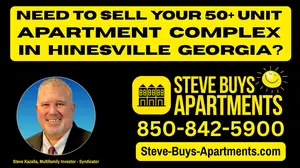 Call Hinesville Multifamily Investor Steve Kazella at 850-842-5900 We buy apartment complexes in Hinesville Georgia and Liberty County GA.