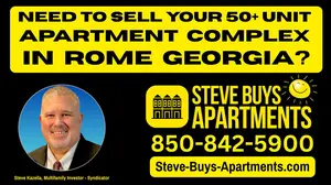 Call Rome GA multifamily investor Steve Kazella at 850-842-5900, we buy apartment complexes in Rome Georgia and Floyd County.