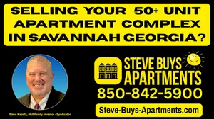 Call Savannah multifamily investor Steve Kazella at 850-842-5900, we buy apartment complexes in Savannah, Pooler and Chatham County Georgia.