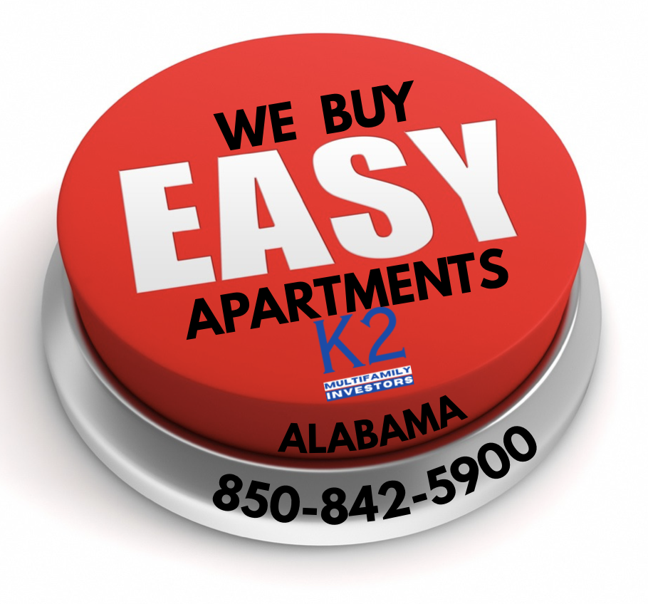 Alabama Multifamily Investor - Selling your apartment complex to me is easy. 850-842-5900