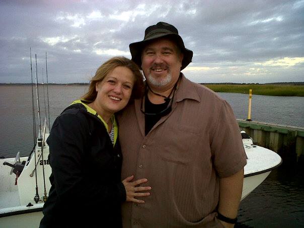 Multifamily real estate investor Steve Kazella with his wife after fishing near Kure Beach NC