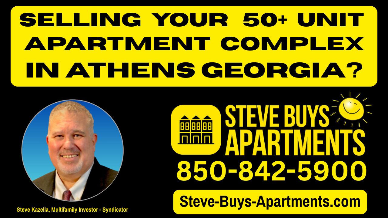 Athens Georgia Multifamily Investor - We Buy Apartment Complexes  850-842-5900.